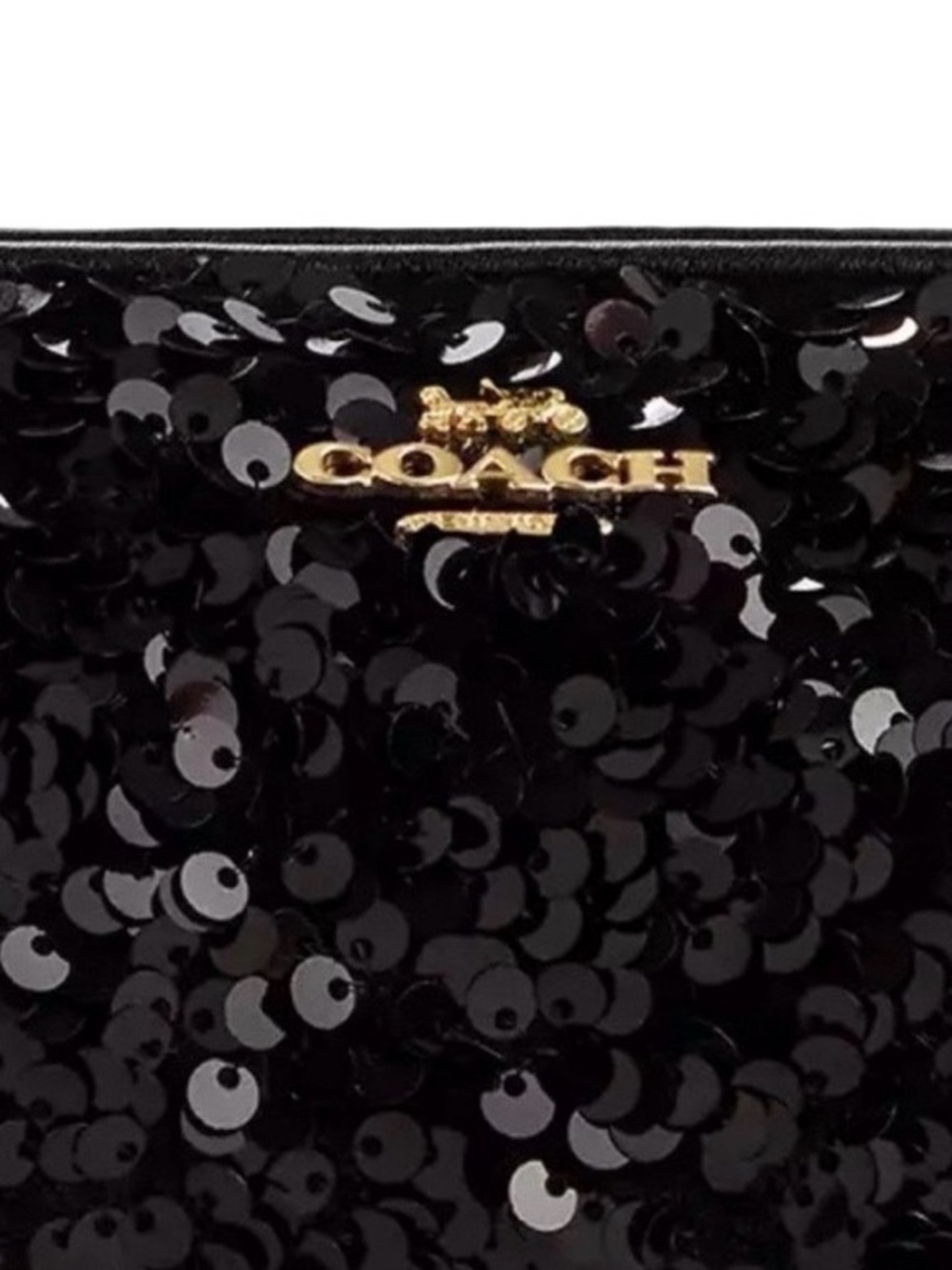Coach Nolita Black Sequin Barrel Mini Bag NWT - Picture 4 of 6